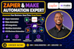 build zapier, make automation, workflow automation and integration