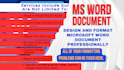 design and format microsoft word document professionally