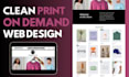 design redesign print on demand website