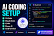 help and teach you how to install vs code, claude code, codex other ai tools