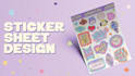 design a creative eye catching personalized sticker sheet
