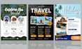 design unique travel tour vacation party event  flyer poster