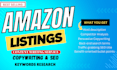write amazon SEO product listing descriptions and content