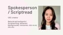 create natural spokesperson and script read videos for you