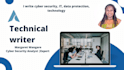 write cyber security, IT, data protection, technology