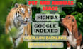 provide high da pet and animal guest post with dofollow backlinks