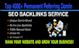 make permanent referring domain backlinks google top ranking