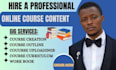 create online course content, online course creation, online course creation