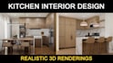 do 3d interior design and remodeling for kitchen