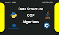 develop oop data structures and algorithms projects in java python and cpp
