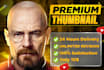 design attractive and eye catchy youtube thumbnail