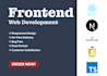 be your front end web developer in react js, next js and tailwind css