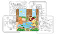 create cozy, bold, and easy coloring book illustrations for KDP