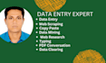 do data entry, copy paste, typing, web research web scraping