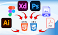 convert figma, xd, ai, PSD, jpeg file to responsive webpage