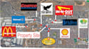 create real estate aerial maps with specific logo labels