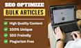 write bulk articles and blog posts with SEO