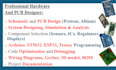 do circuit design, pcb using altium, kicad, easyeda proteus