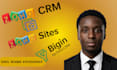 setup zoho crm, zoho bigin, zoho sites and campaigns