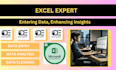 data entry specialist in excel, accuracy and speed