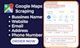 do scrap google map, b2b leads, lead generation, and data entry