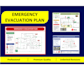 draw fire safety and emergency evacuation plan, map, diagram