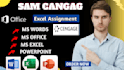 do excel assignments and ms word assignment powerpoint projects for sam cangag