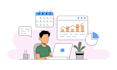 design trendy outline infographics