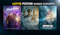 design custom movie and film poster art with a professional and modern style