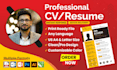 create professional cv design, resume design, expert cv maker