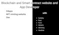 develop your web3 application with my team