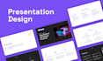 design presentation slides and pitch deck in figma