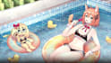 draw and animate summer beach pool ych