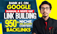 do monthly off page SEO backlinks link building service for google ranking