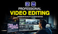 do professional  youtube video editing