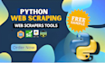 develop website data scraper,data scraper and python web scraper tool