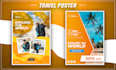 design a beautiful travel poster or flyer in 10 hours