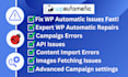 fix your wp automatic issues very fastly
