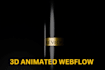design 3d animated webflow website webflow spline 3d animated website