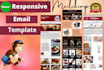 design responsive mailchimp email template or newsletter