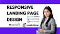 design b2b landing page on landingi ucraft clickfunnels mailchimp shortstack