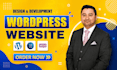do responsive wordpress website, wordpress website design, redesign, bug fixing