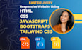 do website development using HTML, CSS, javascript