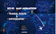 create travel map route map animation and map explainer