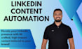 establish linkedin content automation with n8n