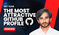 create a professional github profile for you