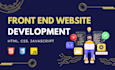 Create responsive front end website using html css and javascript ...