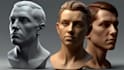 do 3d head, 3d bust model, 3d portrait character design for 3d printing