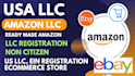 setup amazon llc USA store creation ecommerce