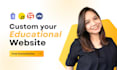custom educational website, school, college and kindergarten
